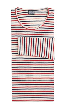 NØRGAARD PÅ STRØGET T-SHIRT, 101 ECRU/RED/NAVY