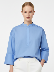 GOSSIA BLUSE, ROSELILLE BLUE STRIPE