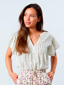 LOLLYS LAUNDRY BLUSE, ISABEL FLOWER