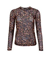 BLACK COLOUR MESH T-SHIRT, FLORENCE GOLDEN ANIMAL