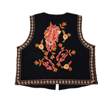 BLACK COLOUR VEST, LULU BLACK
