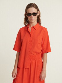 BASIC APPAREL SKJORTE, SILJE GRENADINE