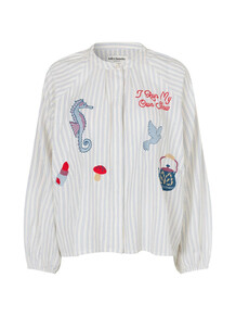 LOLLYS LAUNDRY SKJORTE, HAILEY STRIPE
