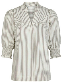 NEO NOIR BLUSE, DIANA CREPE STRIPE