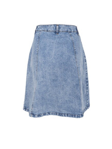BLACK COLOUR NEDERDEL, RUSSEL SHORT WRAP LT. DENIM