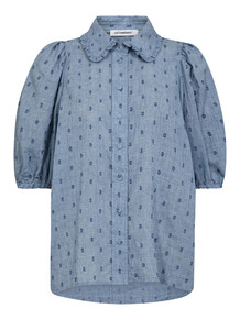 CO' COUTURE SKJORTE, DOTTIE DUSTY BLUE