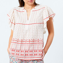 LOLLYS LAUNDRY BLUSE, ISABEL DOT PRINT