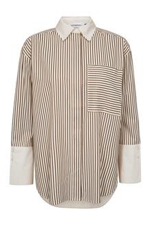 CO' COUTURE SKJORTE, AVARA BONE/BROWN