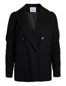 CO' COUTURE BLAZER, PUFF SLEEVE BLACK