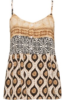 MARTA TOP, 5824 BLACK/BEIGE