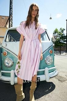 LOLLYS LAUNDRY MAXI KJOLE, BEY LILAC