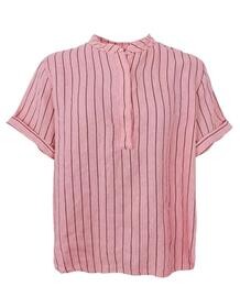 BLACK COLOUR BLUSE, ROSE STRIPE