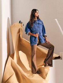 CO' COUTURE JAKKE, VIKA POCKET DENIM BLUE