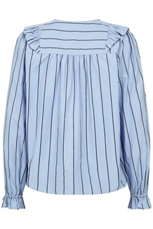 CO' COUTURE BLUSE, IVANA SMOCK FRILL PALE BLUE