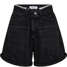 HAUTE L' AMITIE SHORTS, FLIP WAIST BLACK