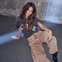 HAUTE L' AMITIE T-SHIRT, NOMA ACID BLACK WASH