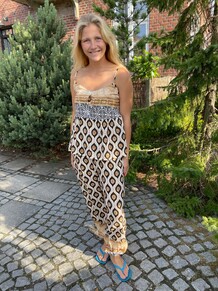 MARTA TOP, 5824 BLACK/BEIGE