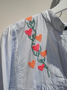 QNUZ SKJORTE, LUX BLUE