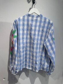 QNUZ SKJORTE, BOHEME CHECK BLUE