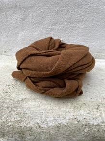 MATHLAU TØRKLÆDE, 414 MØRK CAMEL ULD