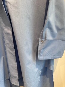 WAUW SKJORTE, LUNA BLUE WITH NAVY