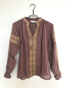 MAISON HOTEL BLUSE, VIOLETTE BLOUSE DUSTY PINK