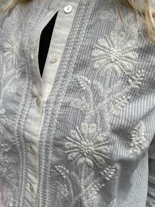 MAISON HOTEL SKJORTE, RINGO OFF WHITE