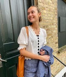 CO' COUTURE BLUSE, GEMMA EMBROIDERY HVID