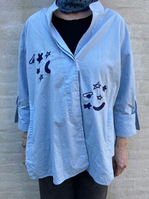 WAUW SKJORTE, LUNA LIGHT BLUE