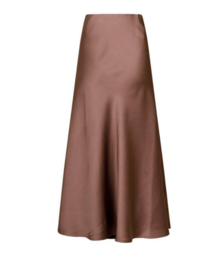 NEO NOIR NEDERDEL, BOVARY CREPE SATIN DUSTY BROWN