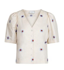 NEO NOIR SKJORTE, OLIVIA DECO FLOWER SAND