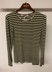 MARTA T-SHIRT, 5356 ARMY/GOLD