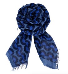 BLACK COLOUR TØRKLÆDE, KITT GRAPHIC RETRO BLUE