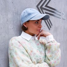 BLACK COLOUR CAP, KATRINE LIGHT DENIM