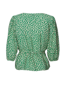 LOLLYS LAUNDRY BLUSE, PETROLINA FLOWER PRINT