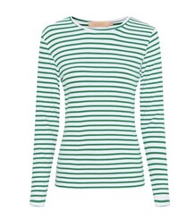 MARTA T-SHIRT, 5353 LONG SLEEVED TEE WHITE/GRASS