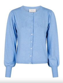NEO NOIR CARDIGAN, ROSE SOLID KNIT SKY BLUE