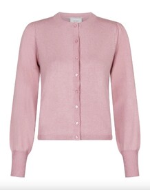 NEO NOIR CARDIGAN, ROSE SOLID KNIT ASH ROSE