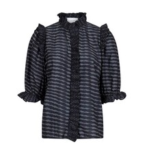 NEO NOIR BLUSE, CHACHA GRAPHIC BLACK