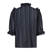 NEO NOIR BLUSE, CHACHA GRAPHIC BLACK