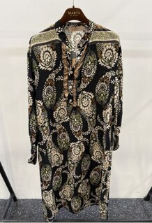 MARTA KJOLE, 29917-1 BLACK PAISLEY
