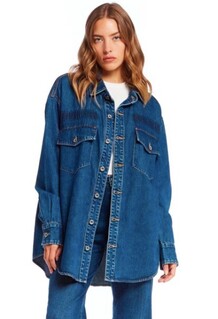 CABANA LIVING SKJORTE, LOVATO-1502 DENIM