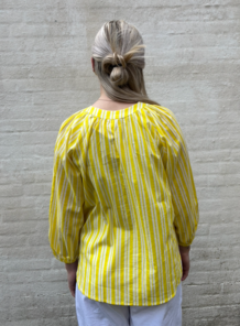 WAUW SKJORTE, SKALL YELLOW STRIPE