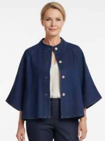 MARTA SKJORTEJAKKE, 248370 ARWEN BLÅ DENIM