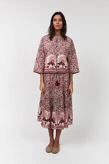 LOLLYS LAUNDRY MIDI NEDERDEL, SUNNY RED