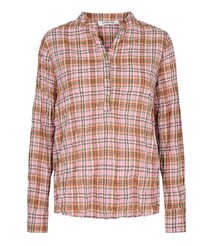 CO´ COUTURE SKJORTE, COCO IDRIS CHECK MULTI PINK