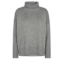 CO' COUTURE STRIK, MAJA ROLL NECK GRÅ MELANGE