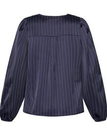 SISTERS POINT BLUSE, VENTIA NAVI PINSTRIPE NAVY