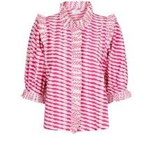NEO NOIR BLUSE, CHACHA GRAPHIC PINK