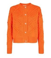 CO COUTURE CARDIGAN, BUBBLE ORANGE